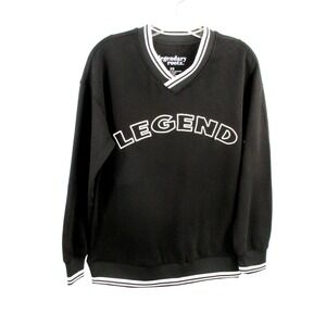 Legendary Rootz Mens XS Black Embroidered Legend V-Neck Sweatshirt LER0025U2013